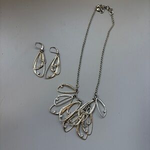 Brighton Second Nature Butterfly Wings Necklace Earrings Set Swarovski Crystal